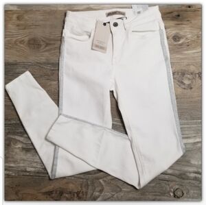 NWT Zara basic Jean's racer stripe on sides